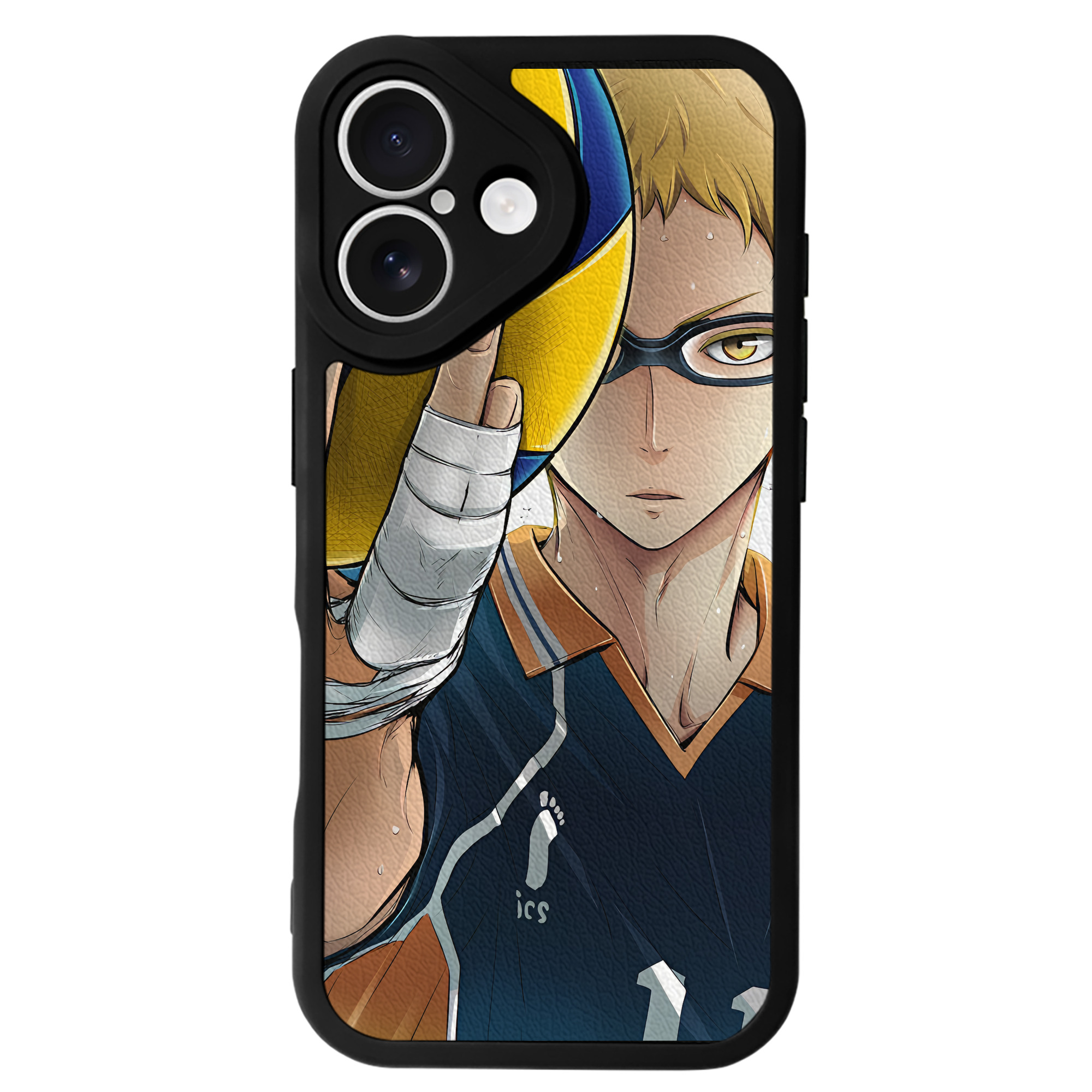 （画像用） ハイキュー!! Haikyu!! 【iPhone 16シリーズ対応】シリコンスマホケース（レザー調） 材質：シリコン